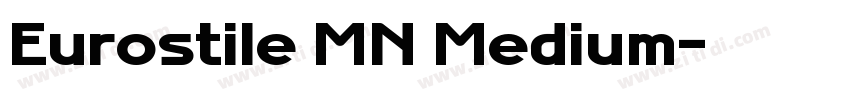 Eurostile MN Medium字体转换